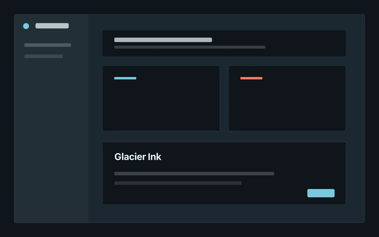 Glacier Ink palette preview